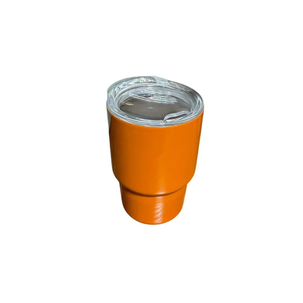 Tiny 3 Inch Stainless Steel Tumbler With Straw and Lid